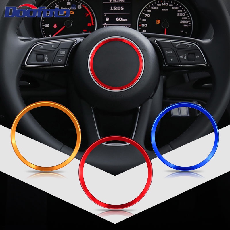 Decorative Stick Steering Wheel Rings Center Accessories Covers Case