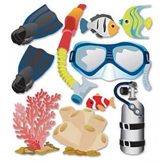 Jolees Boutique Dimensional Stickers, Snorkeling