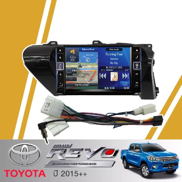 จอแอนดรอยด์ IPS 10 นิ้ว พร้อม หน้ากากวิทยุ TOYOTA REVO ปี2015++ (TK576) l ANDROID l WIFI l BLUETOOTH + (กล้องมองหลัง)