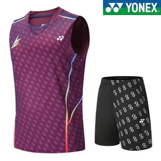 Yonex Lindan ชุดกีฬา เสื้อกล้าม แขนสั้น ลายแบดมินตัน World Championships