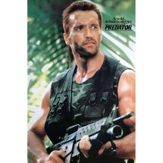 Predator 1987 - Arnold Schwarzenegger (l), โปสเตอร์หนัง