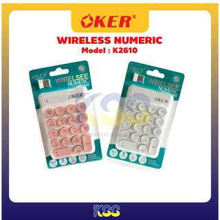 OKER K2610 Numberic Mini Keypad คีย์บอร์ด ไร้สาย