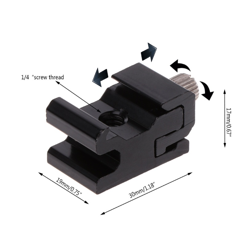 【PC】 Hot Shoe Flash Bracket Stand Mount Adapter Trigger Holder อุปกรณ์เสริมกล้องใหม่ #7