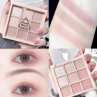 Jiugongge พาเลตต์อายแชโดว์ 9 สี เนื้อแมตต์ 9 สี สีนู้ด ธรรมชาติ ราคาถูก