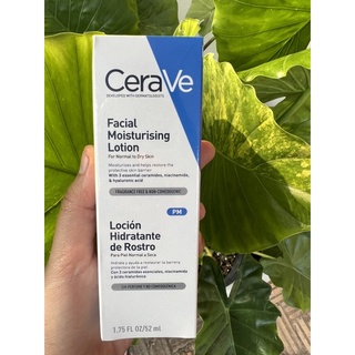 Facial Moisturizing Lotion PM​ CERAVE 52 ml.  เซราวี เฟเชี่ยล มอยเจอร์ไรซิ่ง โลชั่น (พีเอ็ม)