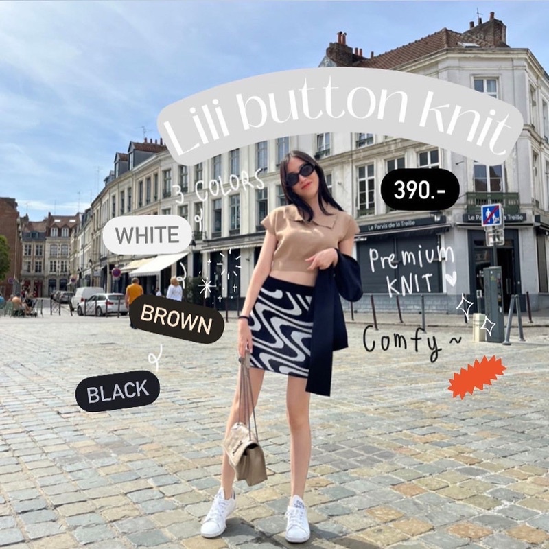 LOVEYOUMADLY.BKK - Lili button knit 🥣🥧