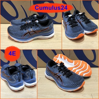 Asics Gel Cumulus 24 รองเท้าวิ่ง หน้าเท้ากว้าง 4E เจลหนานุ่ม ทรงสวย น่าใช้ สีสันสวยงามสดใส 1011B367-003