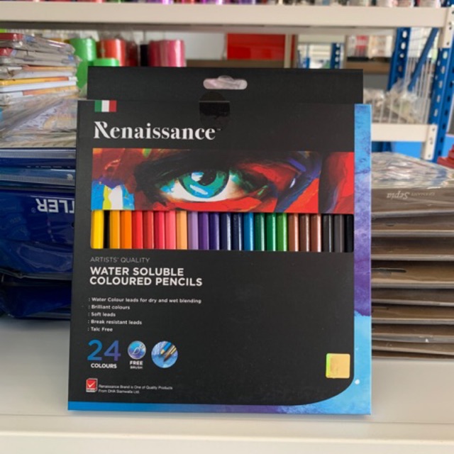 ดินสอสีไม้ระบายน้ำ Renaissance 24