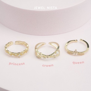 JEWEL NISTA rings แหวนเจ้าหญิง มงกุฏ