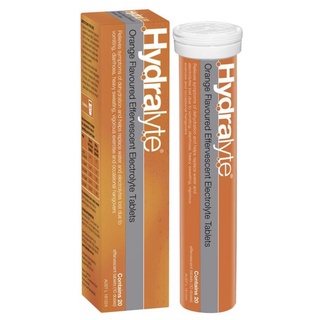 Hydralyte Electrolyte Effervescent Orange 20 เม็ด