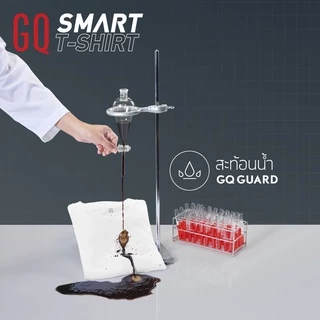 [3 ตัวเพียง 690.-] GQ Smart T-Shirt เสื้อยืดสมาร์ททีเชิ้ต ผ้าสะท้อนน้ำ สีกรมท่า