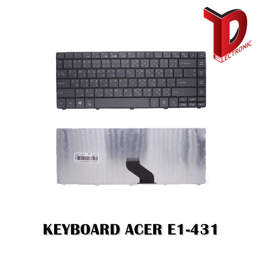 KEYBOARD ACER Aspire E1-431 E1-421, E1-421G,  E1-431G, E1-471, E1-471G /คีย์บอร์ดโน๊ตบุ๊คเอเซอร์ ภาษาไทย-อังกฤษ