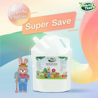 [1000ml] ปุ๋ยน้ำ สูตรบำรุงต้นและใบ เสริมการเจริญเติบโตทุกระยะของต้นไม้[ฉลากกระต่าย]ชนิดเติม ตราvitamin trees plantsbuddy