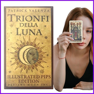 ไพ่ทาโรต์ Trionfi della Luna ILLustrated สําหรับผู้ใหญ่