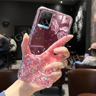 2021 New เคสโทรศัพท์ VIVO Y21 / Y72 / Y52 / Y31 / Y20S [G] / Y20S / Y20 / Y12A / Y12S / V21 5G / V20 SE Pro / X60 Pro 5G Back Cover Bling Clear Black Green Pink Star Space TPU Soft Casing Phone Case เคส VIVOY21