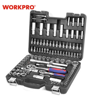 Workpro ชุดเครื่องมือซ่อมรถยนต์ ซ็อกเก็ต 108 ชิ้น