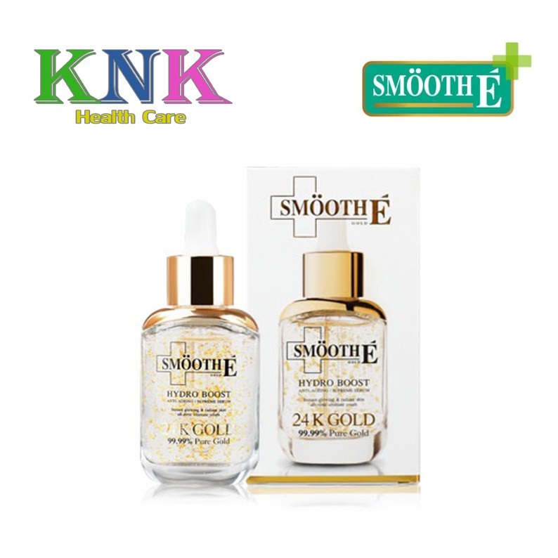 SMOOTH E 24K GOLD HYDROBOOST SERUM 30ML สมูทอี 24เค ดกลด์ ไฮโดรบูสเซรั่ม 30มล.