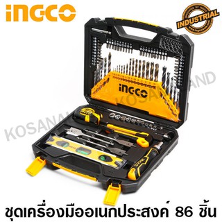 INGCO ชุดเครื่องมือ อเนกประสงค์ 86 ชิ้นชุด รุ่น HKTAC010861 (86 Pcs Accessories Set )