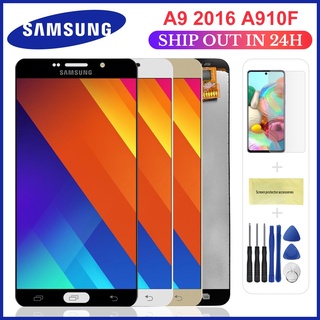 หน้าจอแสดงผล LCD TFT A910 แบบเปลี่ยน สําหรับ SAMSUNG Galaxy A9 2016 A9 Pro A910 A9100