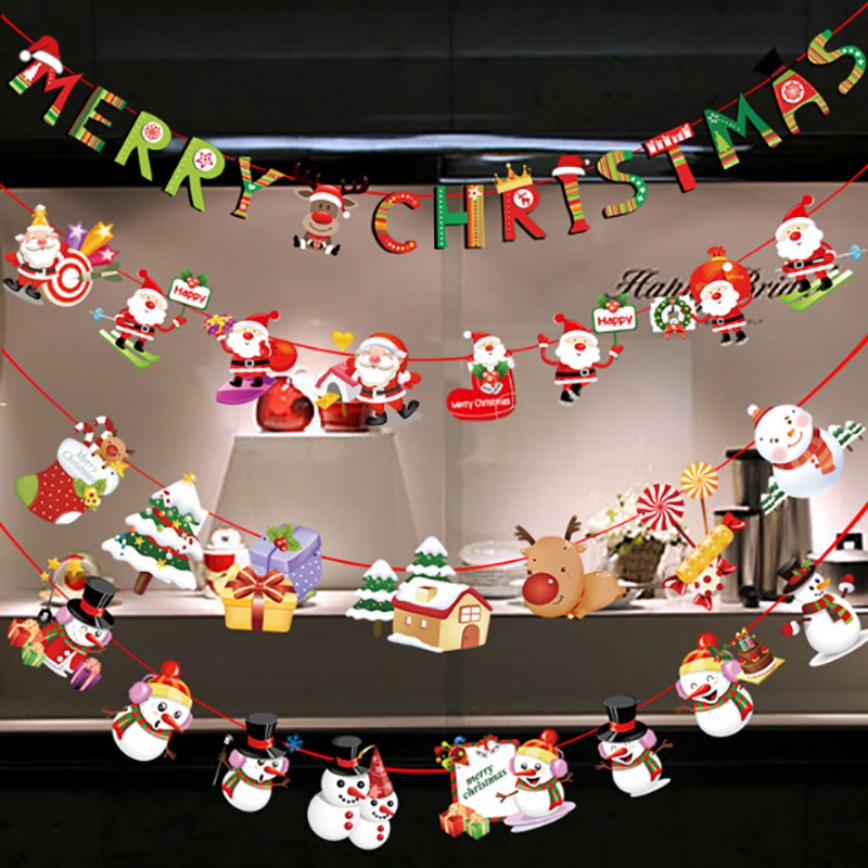 ธงราว ตกแต่งวันคริสต์มาส Christmas 2023 ธงคริสต์มาส