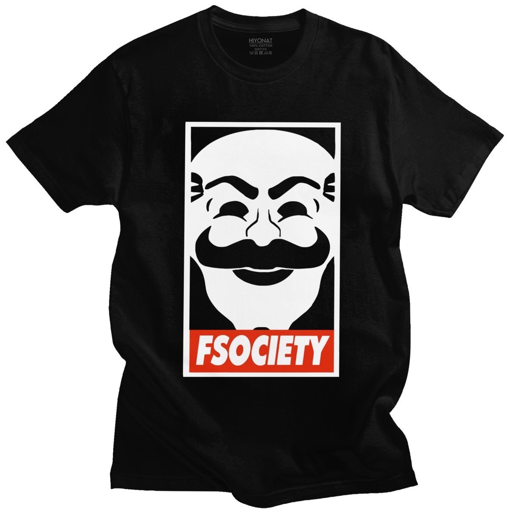 Men Tshirt Funny Mr Robot F Society Hacker Mr. Robot Soft Gildan Wear