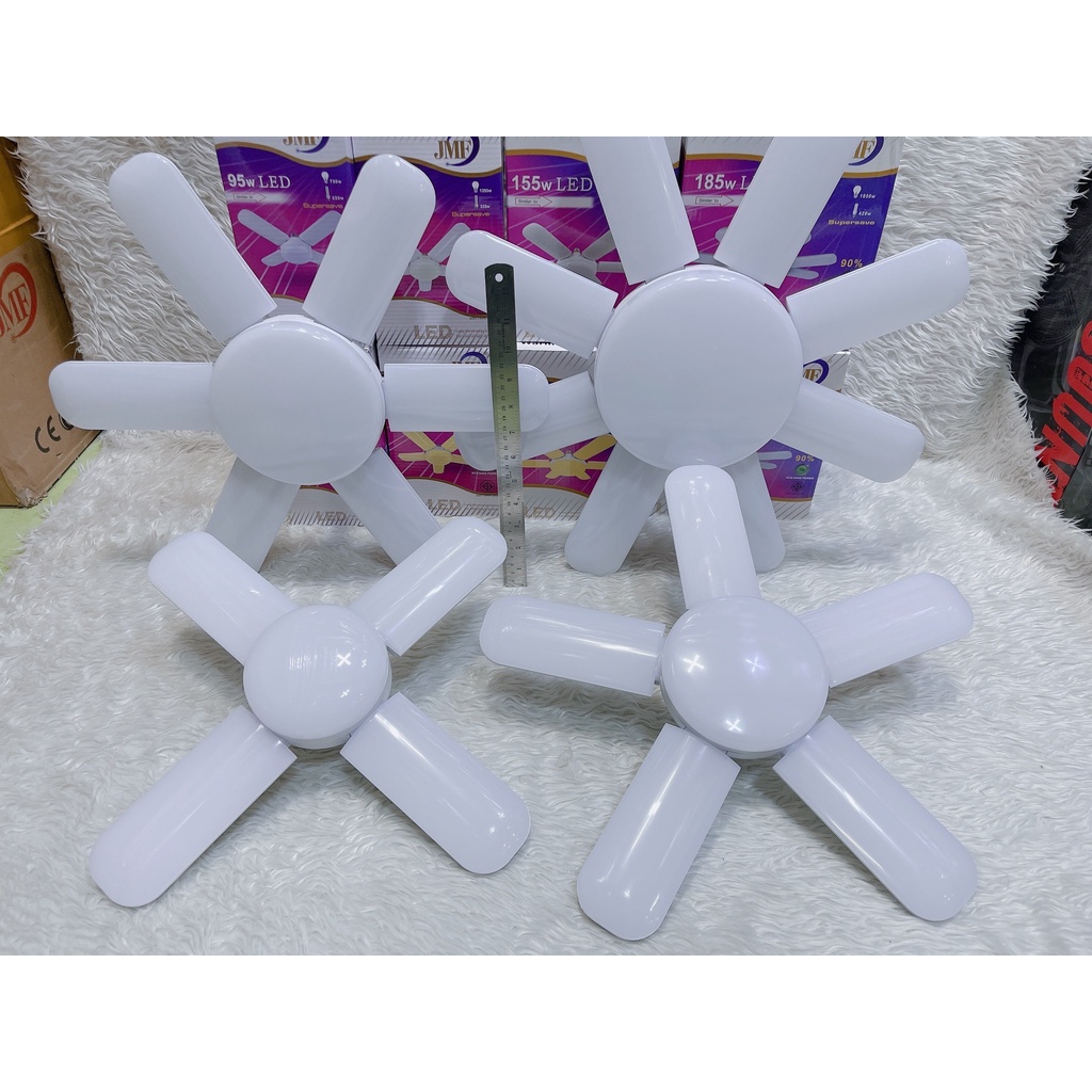 หลอดไฟ JMF 4+1 5+1 6+1 8+1 LED ทรงใบพัด หลอดไฟใบพัด หลอดทรงใบพัด หลอดไฟประหยัดพลังงาน หลอดไฟ JMF แสง