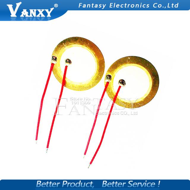 5PCS 27mm Piezo Elements Sounder Sensor Trigger Drum Disc + ทองแดงลวด