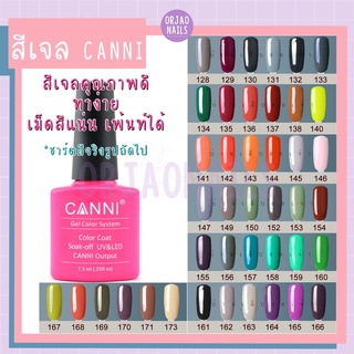 บ้านเล็บออเจ้า- สีเจล CANNI (128-173) สีทาเล็บเจล ยาทาเล็บเจล สีเจลทาเล็บ 7.5ml