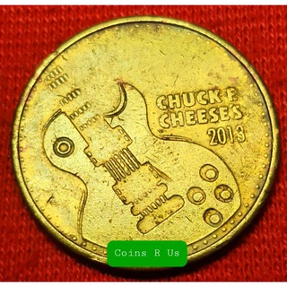 เหรียญต่างประเทศ อเมริกา Game Token Chunk E Cheese 2013 หายาก ผ่านใช้