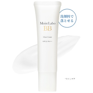 Moist Labo BB Clear Cream 30g / SPF32 / PA+++ / สกินแคร์ / UV cut / เมคอัพเบส / ไพรเมอร์ / รองพื้น / เมคอัพเก็บ / Skin barrier / Meishoku / ส่งตรงจากประเทศญี่ปุ่น