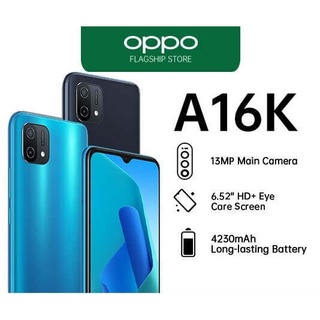 Mastersat มือถือ OPPO A16k [3+32GB] กล้อง 13MP | CPU : Mediatek : MediaTek Helio G35 Octa Core | หน้าจอ 6.52 นิ้ว