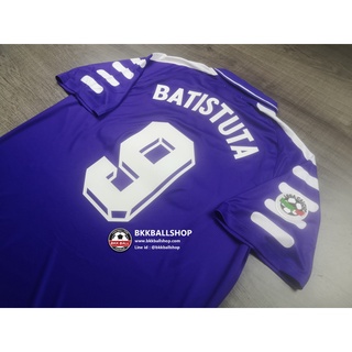 [Retro] - เสื้อฟุตบอล ย้อนยุค Fiorentina Home ฟิออเรนติน่า เหย้า 1998/99 Full Option 9 BATISTUTA และอาร์มกัลโช่ซีรีย์เอ