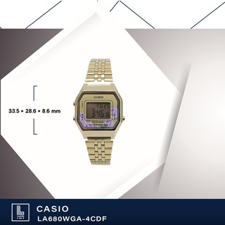 นาฬิกาข้อมือ casio รุ่น LA680WGA-4CDF