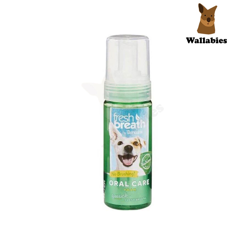 Tropiclean Fresh Breath Mint Foam (4.5 Oz.)ผลิตภัณฑ์เนื้อโฟมเพื่อการดูแลสุขภาพช่องปาก สุนัขและแมว