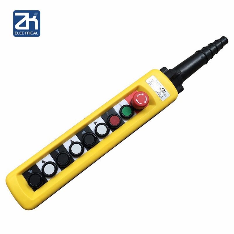 XAC-A8913 มอเตอร์ขับเคลื่อนมะระปุ่มยกสวิตช์ควบคุมความเร็วสองเท่าเครนขับรถรีโมทคอนโทรลจับกันน้ํา