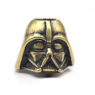 ลูกปัด ลูกปัท ลูกปัดทองเหลือง แลนยาร์ด (Darth Vader) Vintage EDC Retro Paracord Beads Brass, Knife Bead paracord, DIY