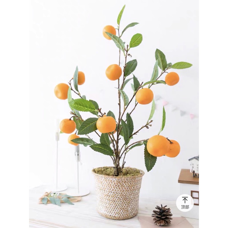 🍊ต้นส้มปลอม ต้นส้ม เสริมบารมี เสริมทรัพย์ ของมงคล ของตกแต่งบ้าน