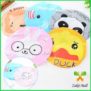 Zakii Mall หมวกคลุมผมอาบน้ำ กันน้ำ ลายการ์ตูนน่ารัก Shower Cap Kids