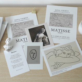 โปสการ์ด แต่งห้อง มินิมอล เซ็ท MATISSE