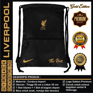 Liverpool DRAWSTRING GYMSACK กระเป๋านักเรียน กระเป๋ากีฬา ฟุตซอล