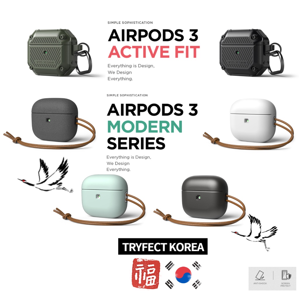 [Airpods3 X VRS] เคส Apple Airpods3 เคสป้องกันหูฟังพร้อม (เคสโลหะ) VRS 3