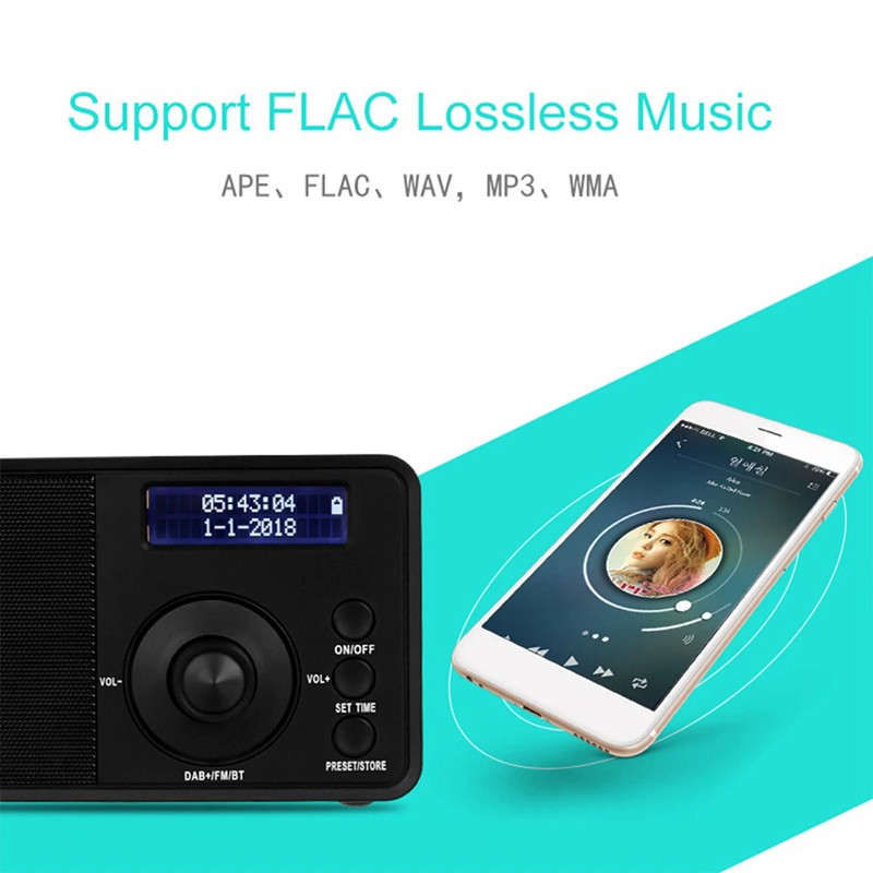 Portable DAB + Digital Radio Wireless Bluetooth Stereo Speaker ...