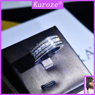 [Gra] แหวนแฟชั่น Moissanite หรูหราสําหรับสตรี