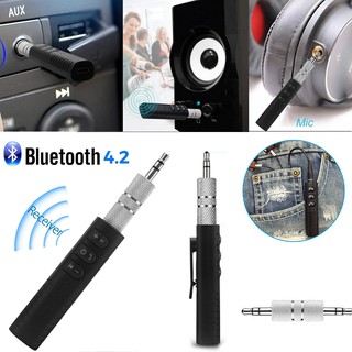 B-09 ตัวรับสัญญาณ Bluetooth Reciever Adapter Car Kit Transmitter เสียบช่อง AUX บลูทูธติดรถยนต์