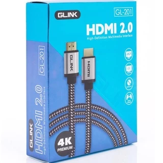 ⚡️สายของแท้⚡️ HDMI 4K GLINK 2.0 (GL-201) ยาว1.8M/3M/5M/10M/15M คุณภาพดี 4K Ultra HD Resolution GL201