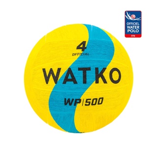 Decathlon WATKO ลูกบอลโปโลน้ำเบอร์ 4 รุ่น WP500 (สีเหลือง/ฟ้า)