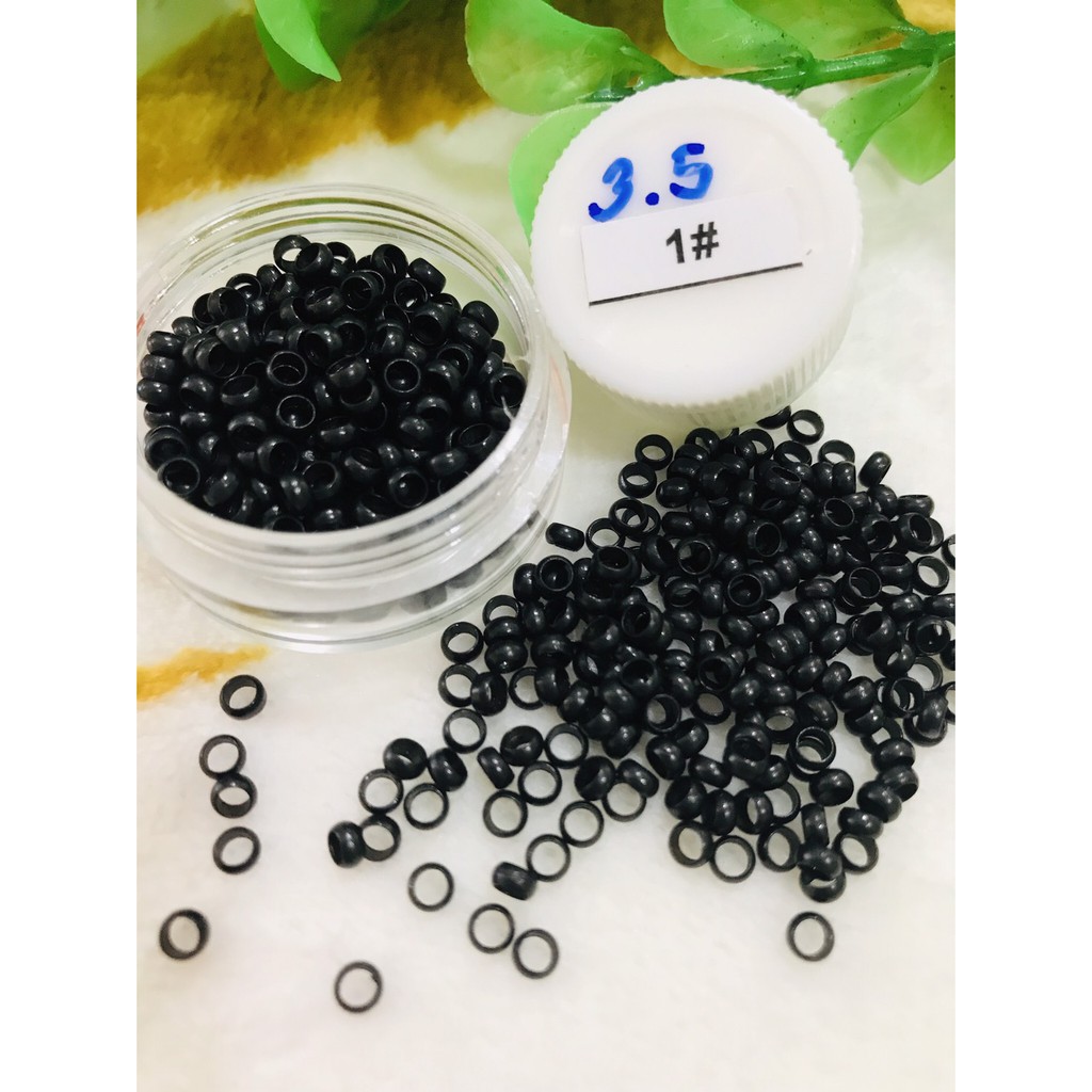 กิ๊ฟต่อผม นาโนริง 3.5มิลสีดำ แบ่งขาย  รับประกันสีติดทน ราคาถูกมากๆ