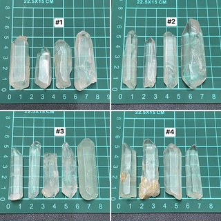 แท่งควอตซ์ใสธรรมชาติ Clear quartz (จัดชุด 62-64 กรัม)