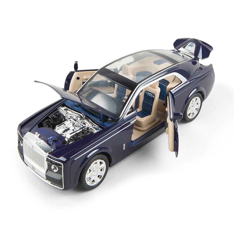 RollsRoyce Sweptail 124 Diecast Model Car Toy Collection Light