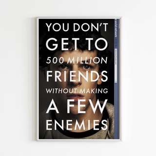 THE SOCIAL NETWORK  Poster โปสเตอร์ภาพขนาด 33X48 cm